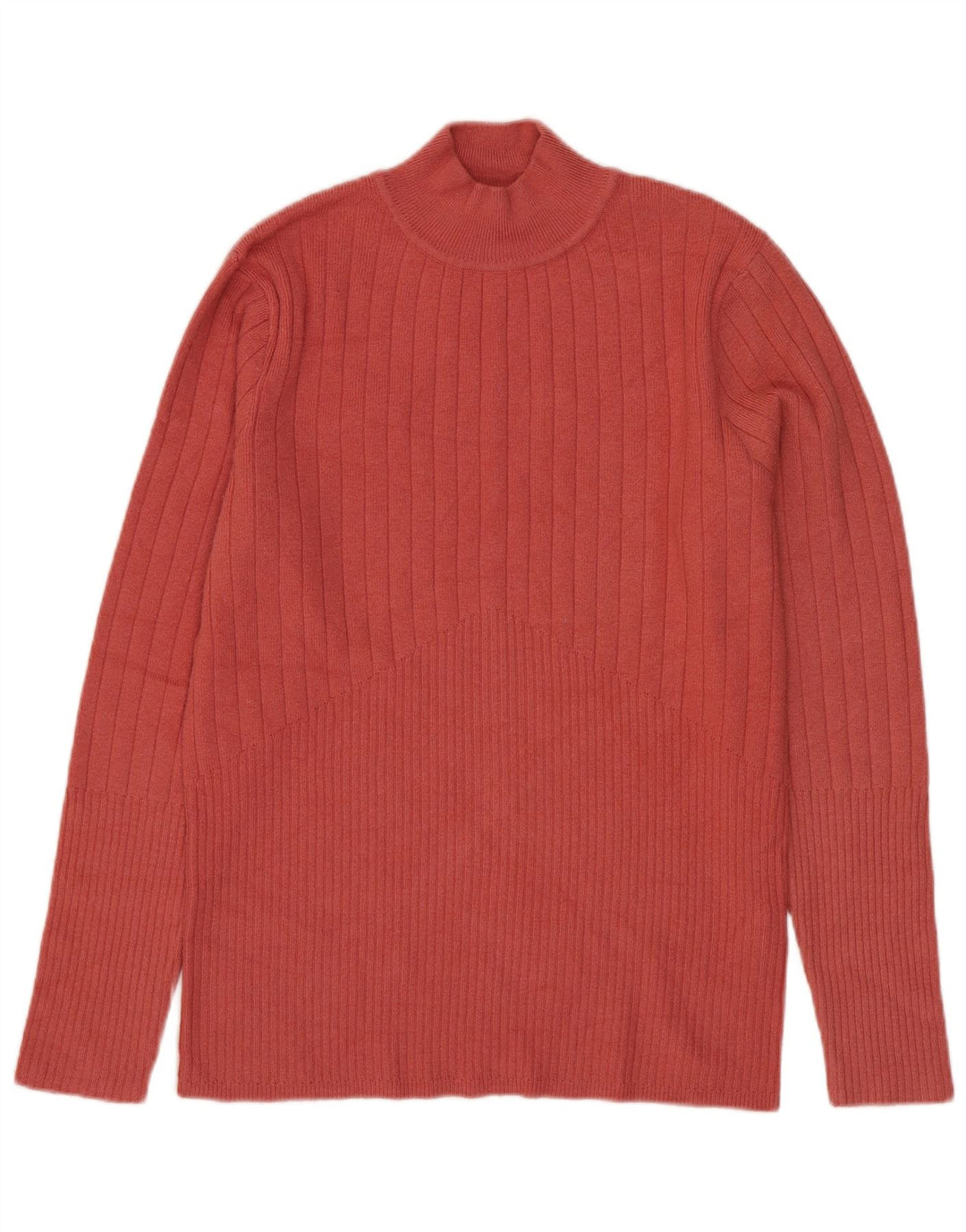 Maglione maglione a collo alto da donna Marks & Spencer UK 12 Viscosa rossa media