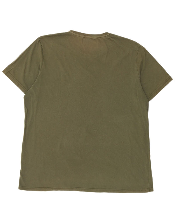 T-shirt da uomo Lyle & Scott Top 2XL cotone kaki