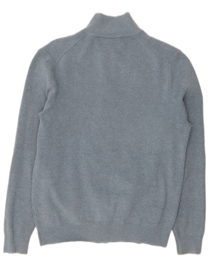 Maglione cardigan da uomo Marks & Spencer poliestere blu medio