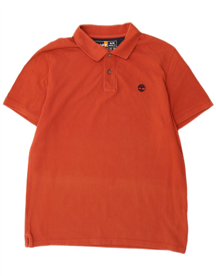 Polo Timberland da uomo vestibilità regolare in cotone arancione medio