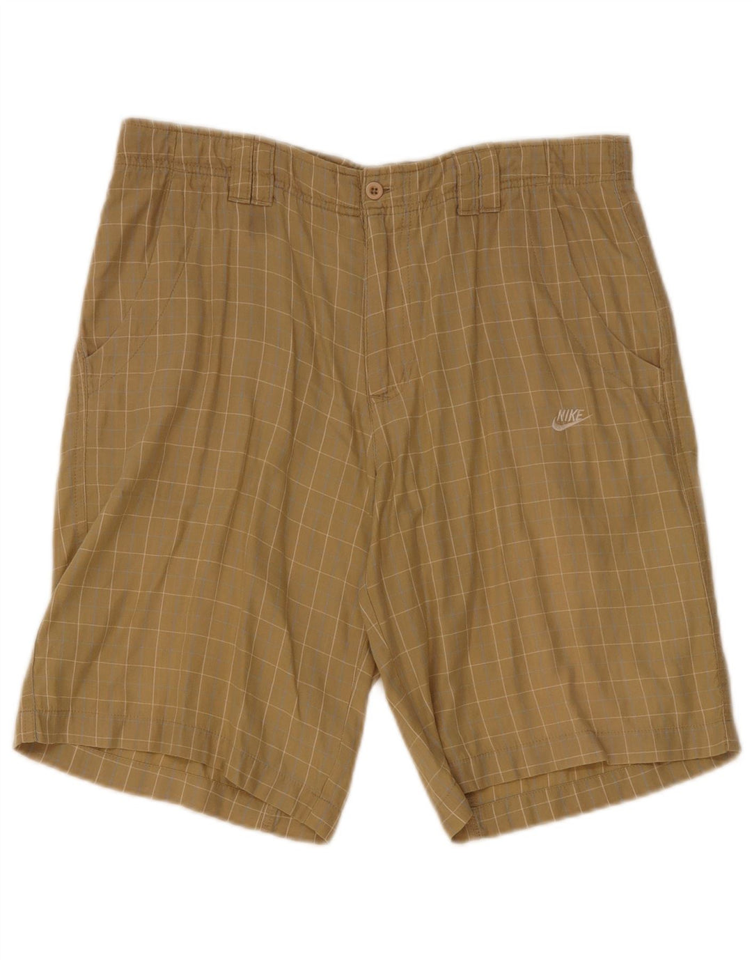 Pantaloncini chino Nike Regular Fit da uomo piccoli W30 a quadri beige