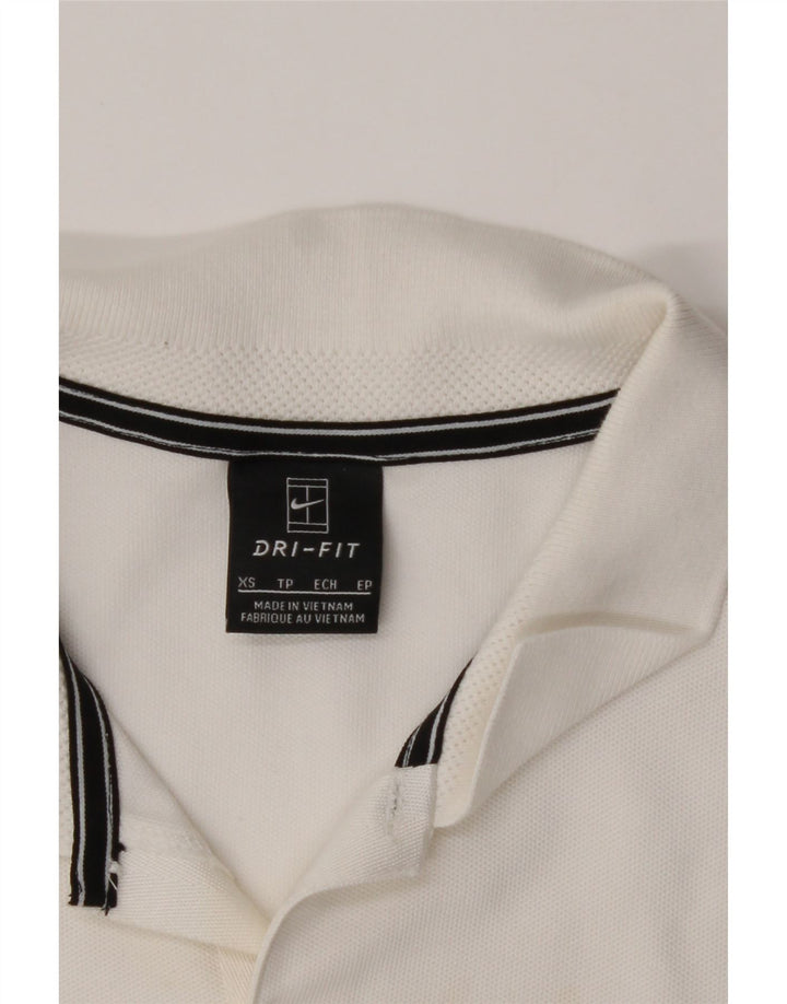 NIKE Mens Roma Polo Shirt XS White Cotton Vintage Nike and Second-Hand Nike from Messina Hembry 