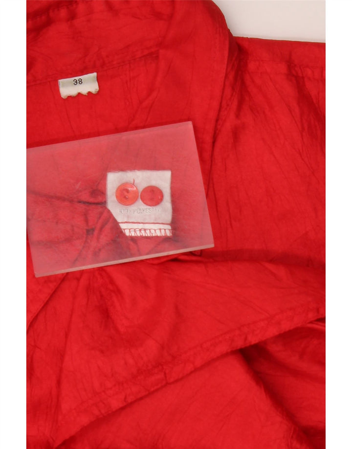 Camicetta da donna VINTAGE EU 38 Poliestere rosso medio