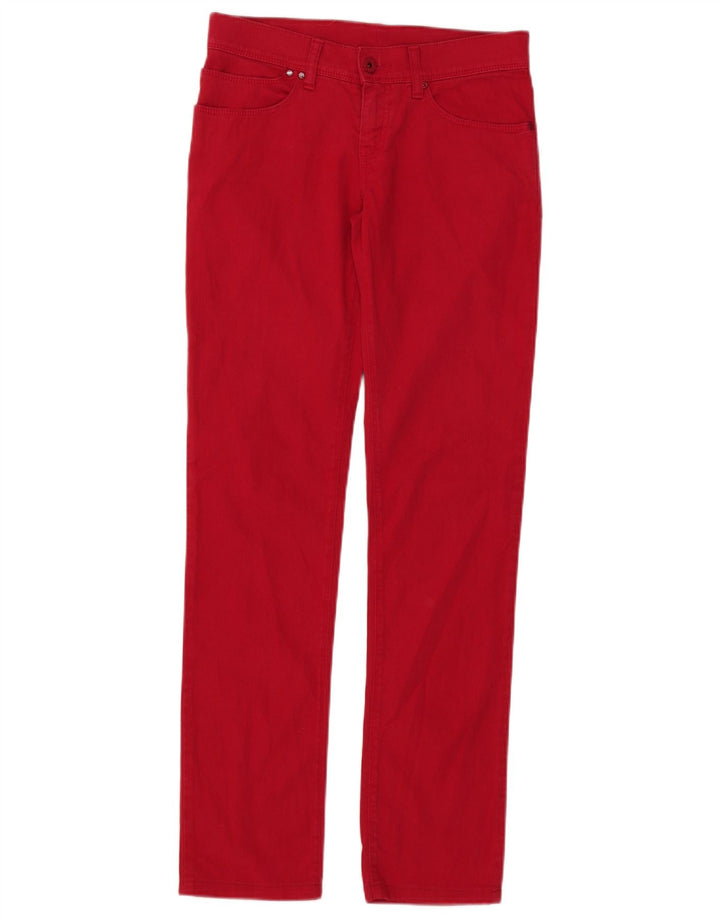 Jeans slim da donna ARMANI W29 L30 cotone rosso