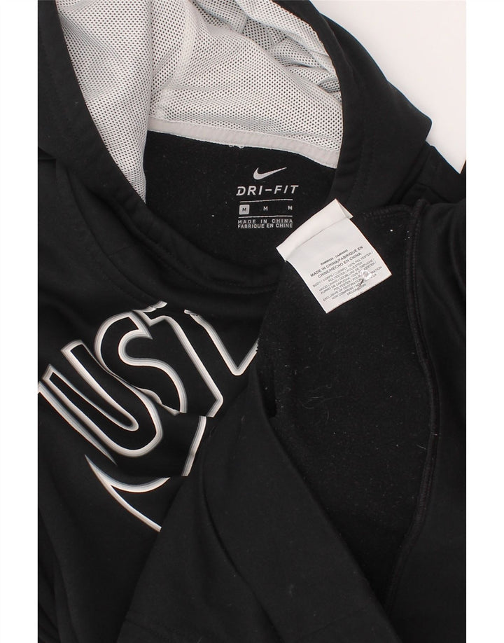 Felpa con cappuccio grafica Nike da ragazzo 10-11 anni poliestere nero medio