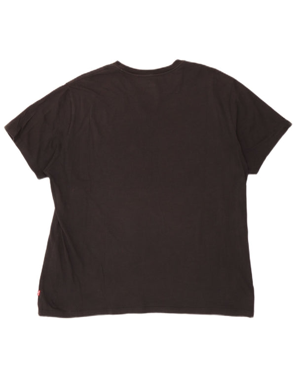 T-shirt grafica da donna Levi's Top UK 18 XL cotone nero