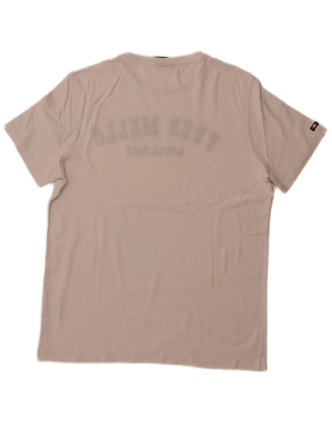 FRED MELLO T-shirt grafica da uomo grande in cotone bianco