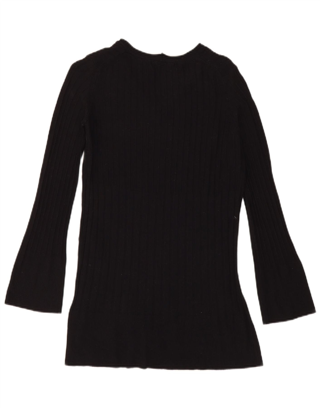 Maglione da donna con scollo a V Marks & Spencer UK 8 piccolo in viscosa nera