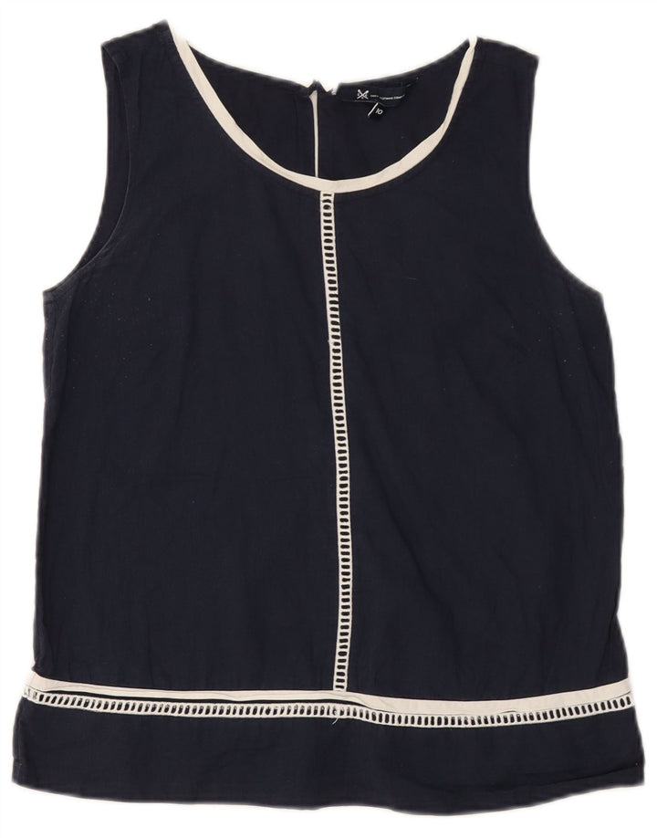 Canotta da donna J. Crew UK 10 piccola in cotone blu navy