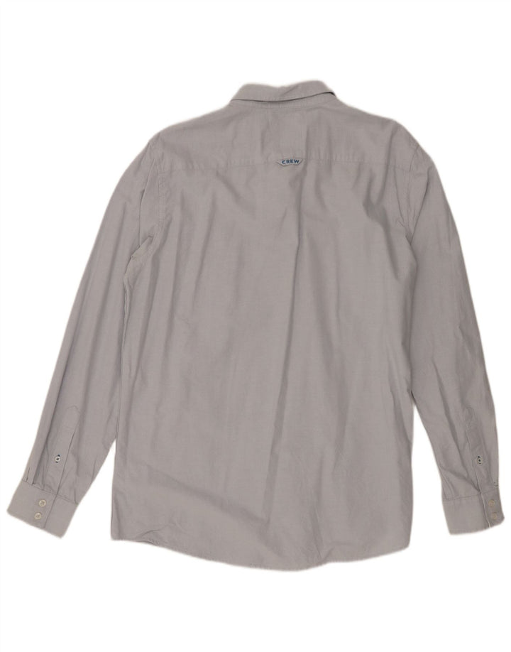 Crew Clothing Camicia slim fit da uomo in cotone blu medio