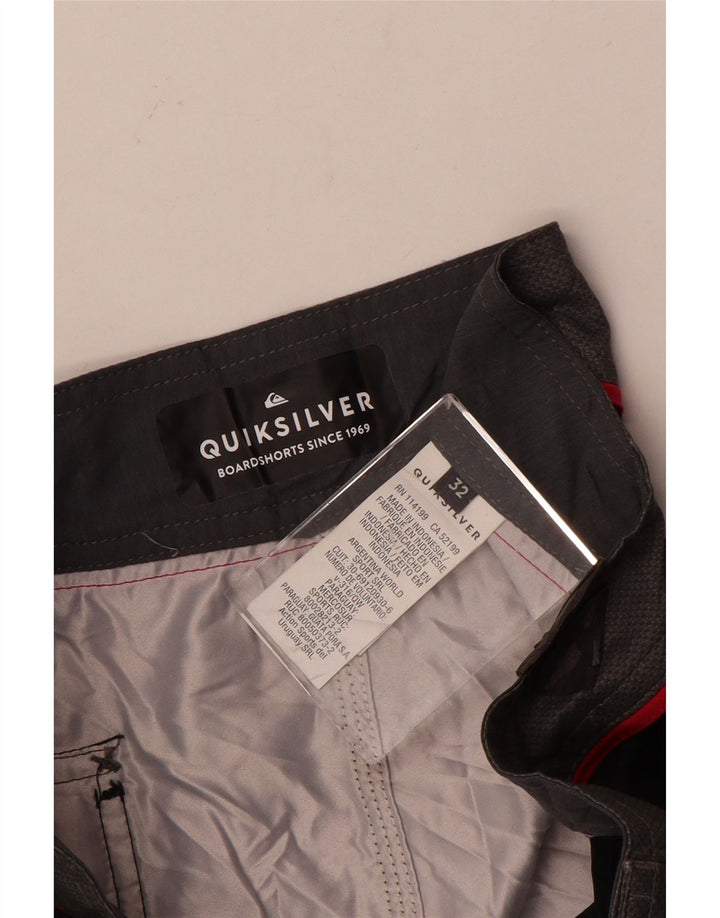 Pantaloncini da bagno da uomo Quiksilver, poliestere floreale nero medio