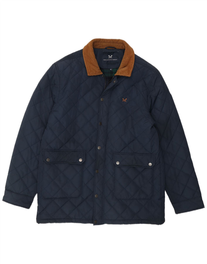 Crew Clothing Giacca trapuntata da uomo UK 42 XL Poliestere blu navy