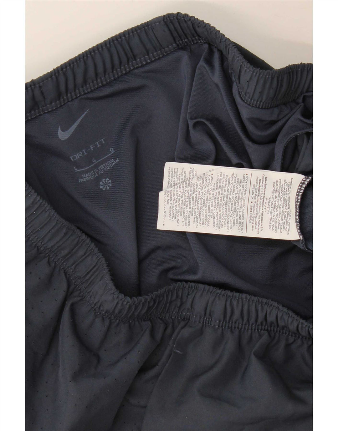 Pantaloncini sportivi Nike Dri Fit Graphic da uomo, grandi, in poliestere blu navy