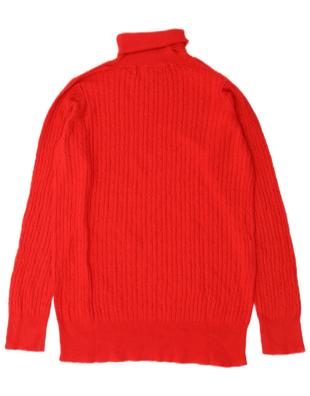 Maglione maglione a collo alto da donna Zara UK 14 grande rosso