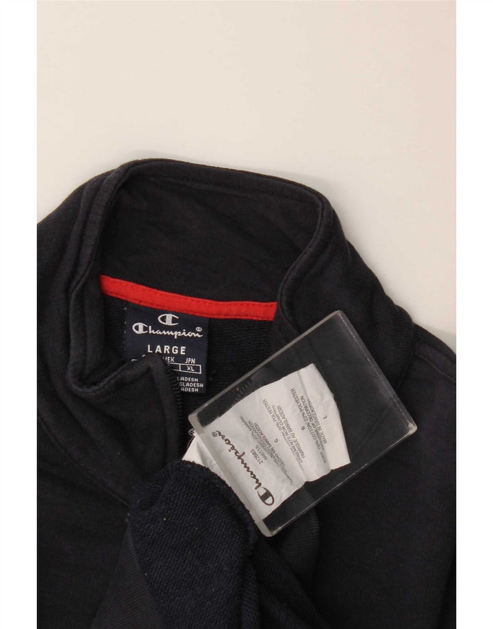 Giacca da tuta da uomo Champion Large in cotone blu navy