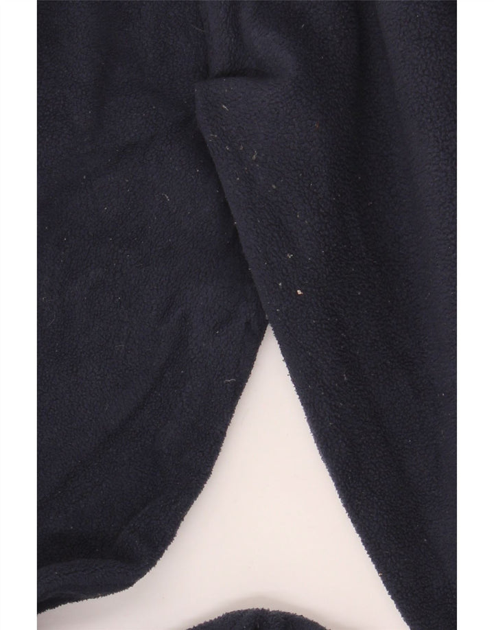 Mountain Warehouse Maglione in pile da uomo con collo con zip, grande, in poliestere blu navy