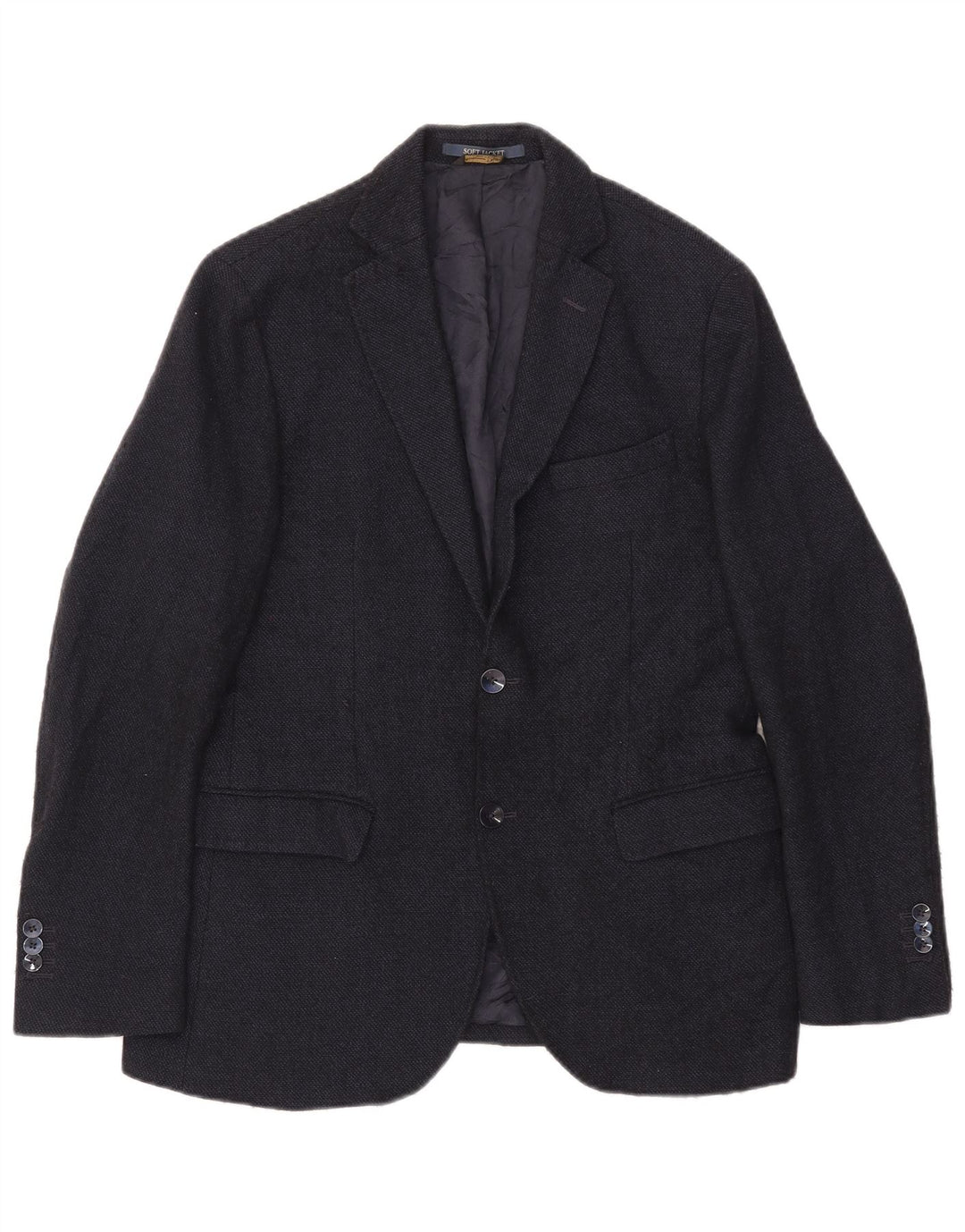 Giacca blazer da uomo a 2 bottoni Massimo Dutti EU 48 media lana blu navy