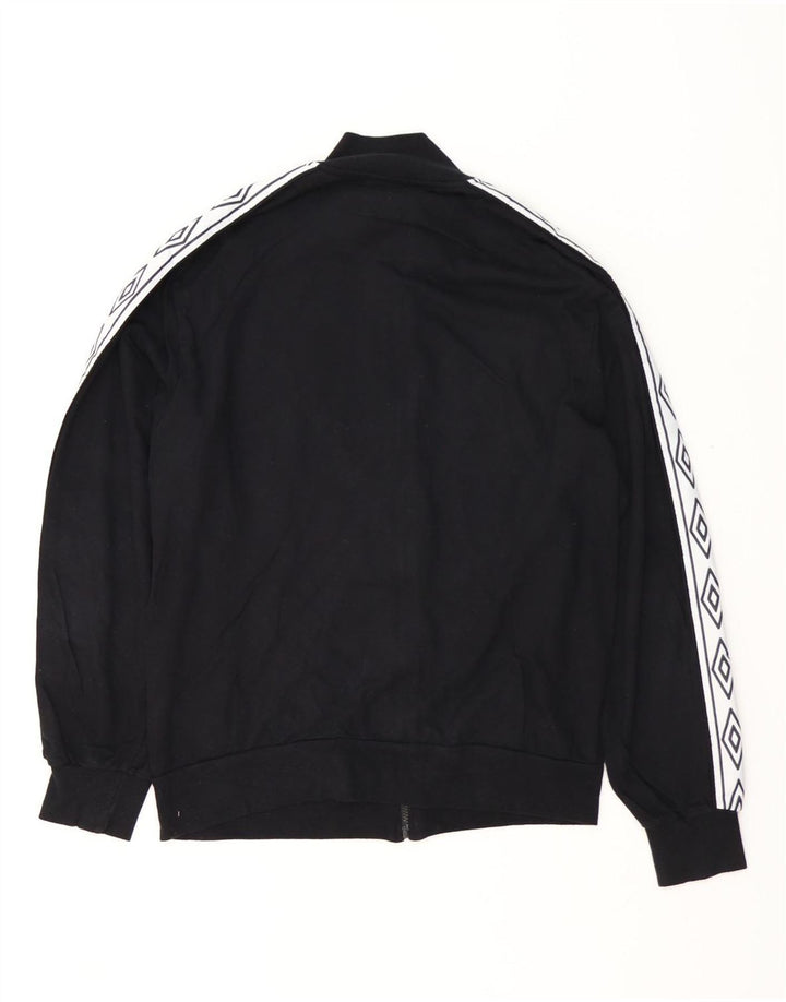 Giacca da ginnastica grafica da uomo Umbro XL in cotone color block nero