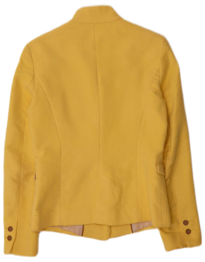 Giacca blazer a 1 bottone da donna Zara UK 6 XS gialla