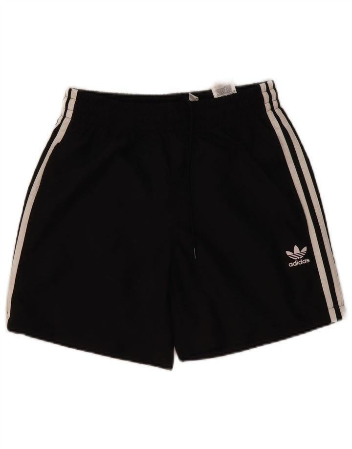 Pantaloncini sportivi Adidas da uomo piccoli in poliestere nero
