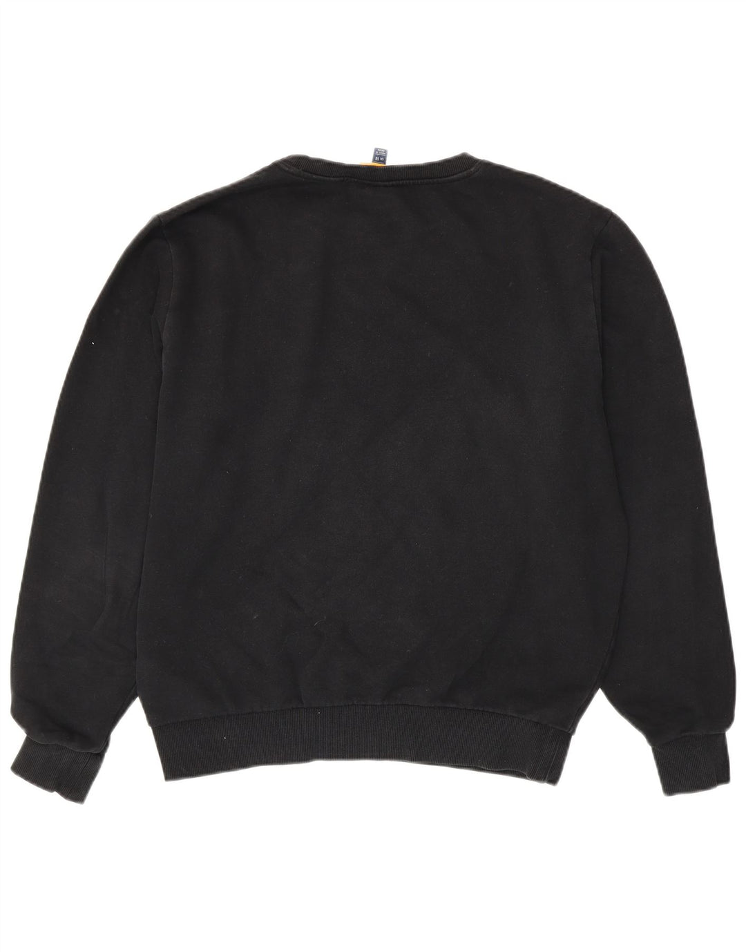 Felpa oversize da donna Ellesse, maglione UK 14, grande cotone nero