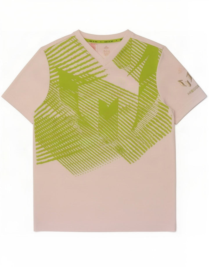 T-shirt grafica Adidas da ragazzo Climalite 13-14 anni in poliestere bianco