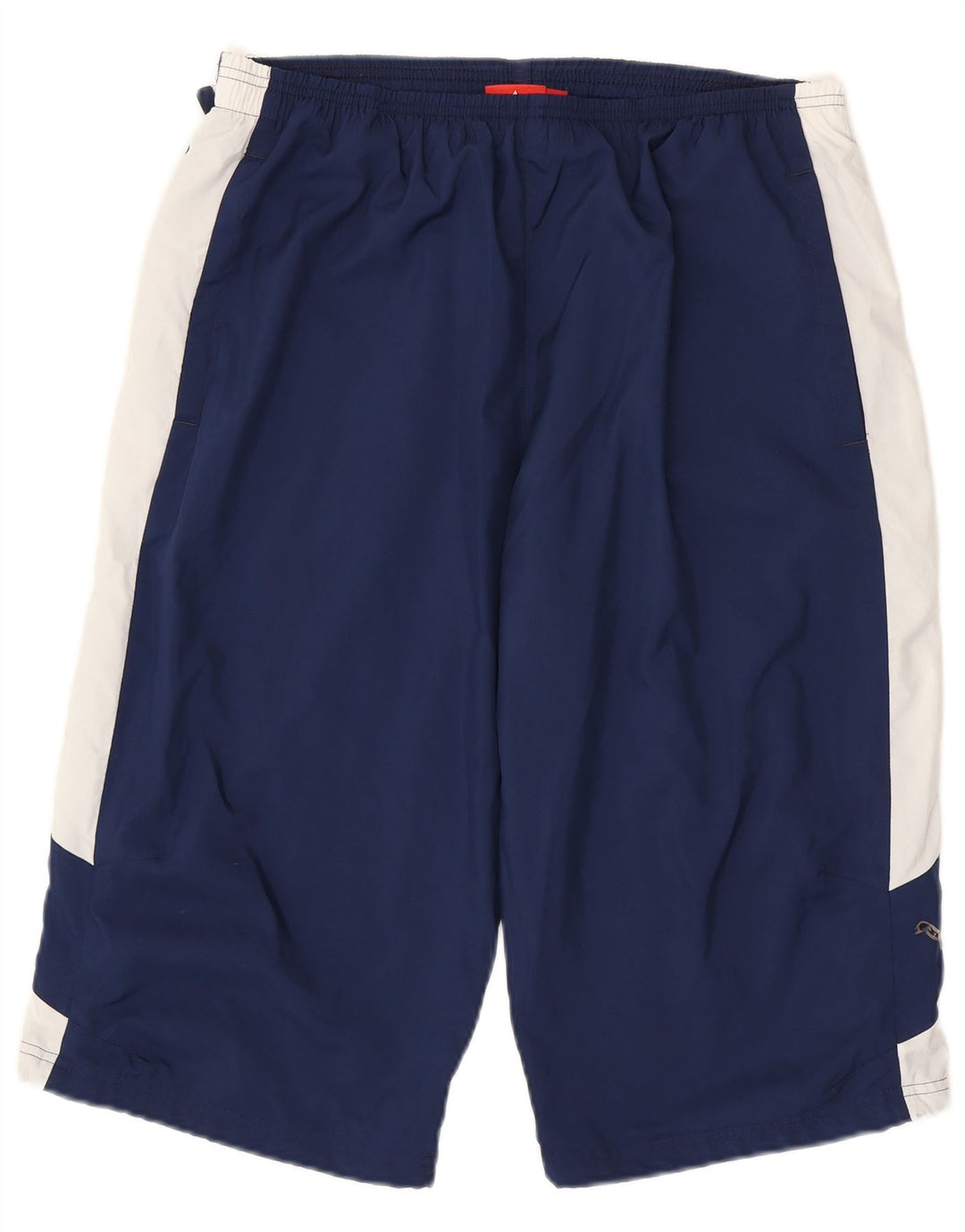 Pantaloncini sportivi Bermuda da uomo PUMA grandi in poliestere color block blu navy