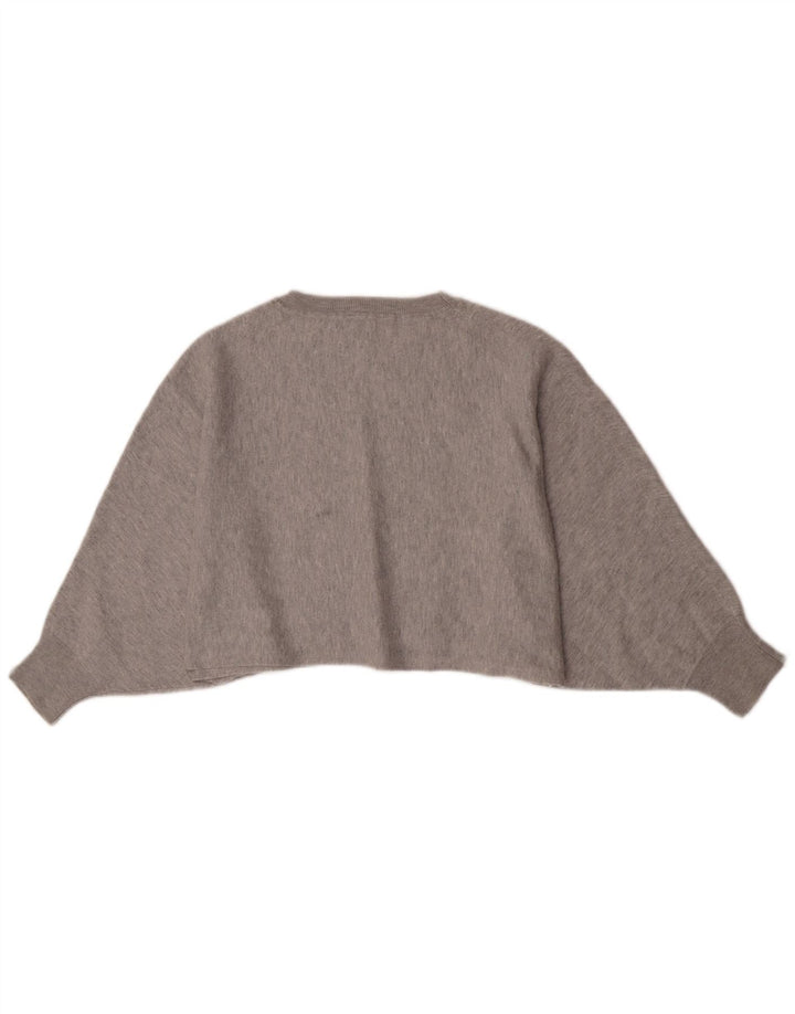 Felpa corta da donna Massimo Dutti UK 14 Grigio medio chiazzato