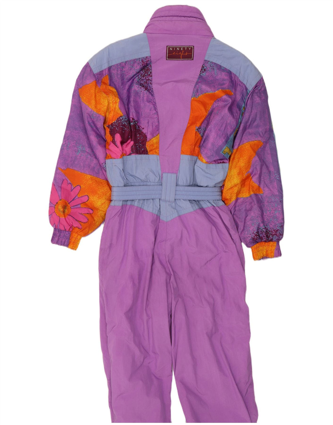 Tuta da sci da donna Ninety Eight UK 14 Medium Purple Colourblock retrò