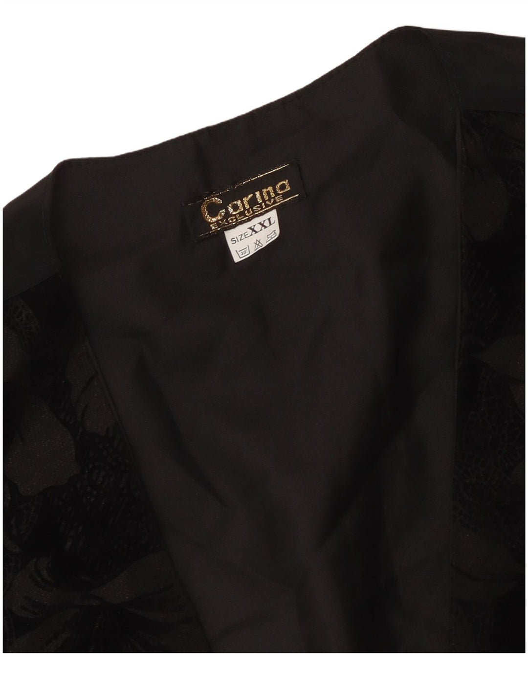 Gilet da donna CARINA UK 20 2XL Nero floreale