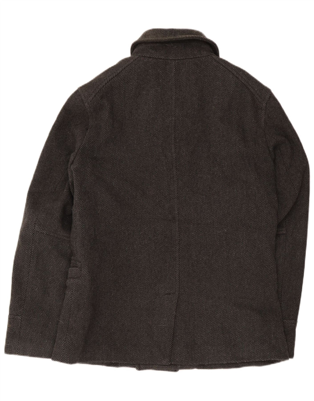 Cappotto da marinaio da uomo Superdry UK 40 grande lana grigia