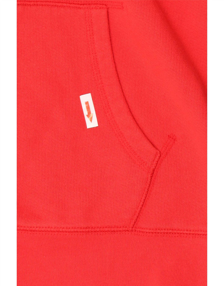Maglione con cappuccio e zip da uomo Levi's grande in cotone color block rosso