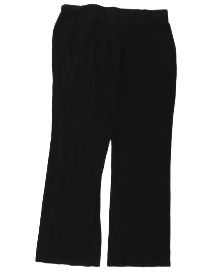 RALPH LAUREN Womens Straight Chino Trousers Medium W30 L29 Black Cotton