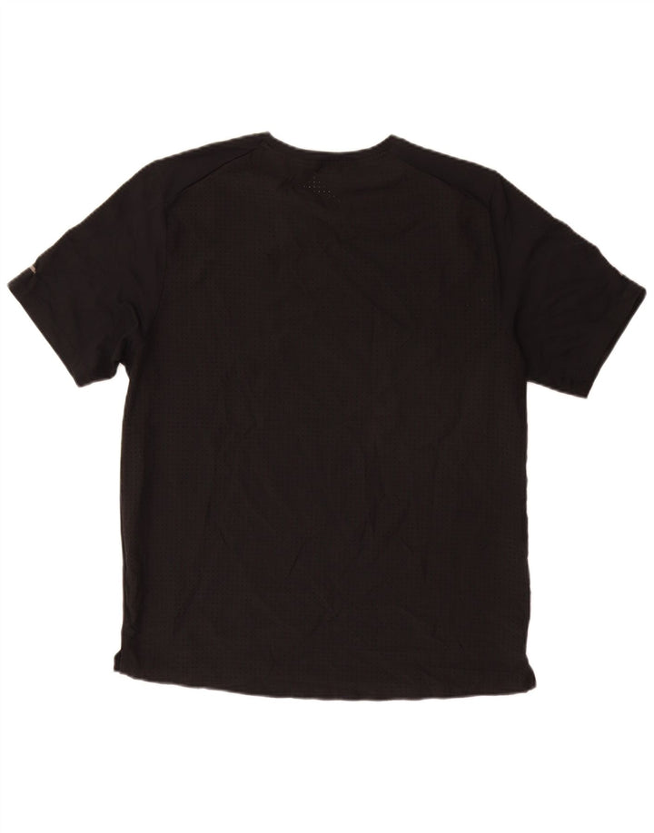 NIKE T-shirt grafica da uomo Dri Fit Top medio nero in poliestere