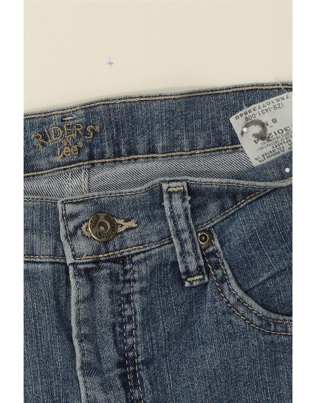 LEE Womens Riders Straight Jeans US 8 Medium W28 L31 Blue Cotton Vintage Lee and Second-Hand Lee from Messina Hembry 