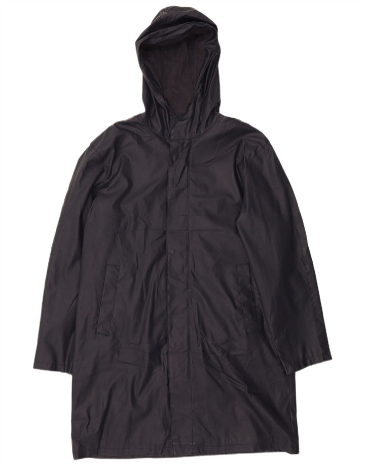 ZARA Giacca a Vento da Uomo con Cappuccio UK 40 Large Blu Navy Poliestere