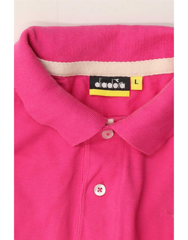 Polo Diadora Uomo Large Rosa