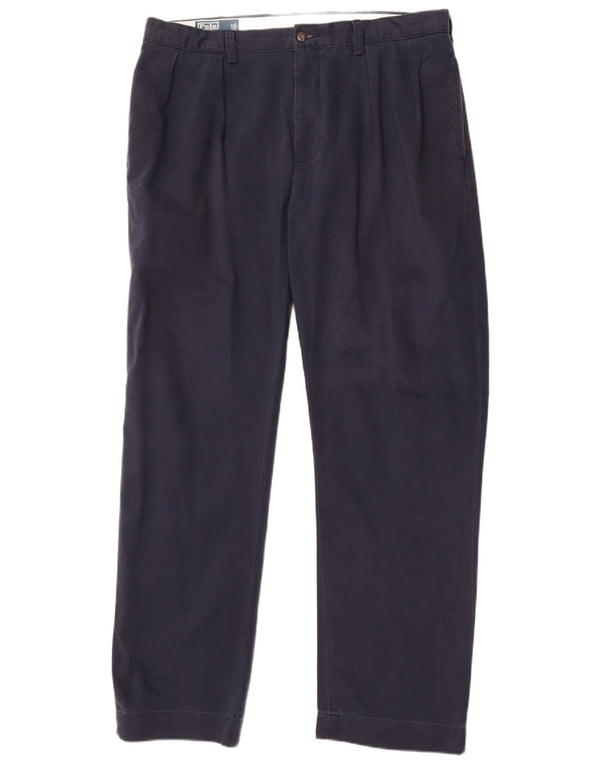 Polo Ralph Lauren Pantaloni chino pegged da uomo Ethan Pant W36 L32 Blu navy