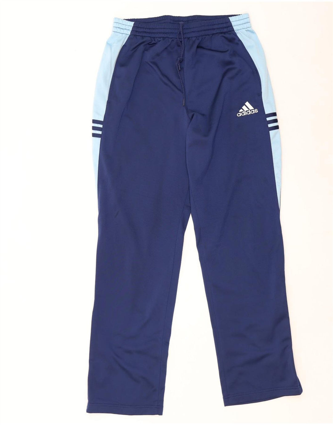 Pantaloni da tuta da uomo Adidas UK 44/46 Large Blu Navy Colourblock in cotone