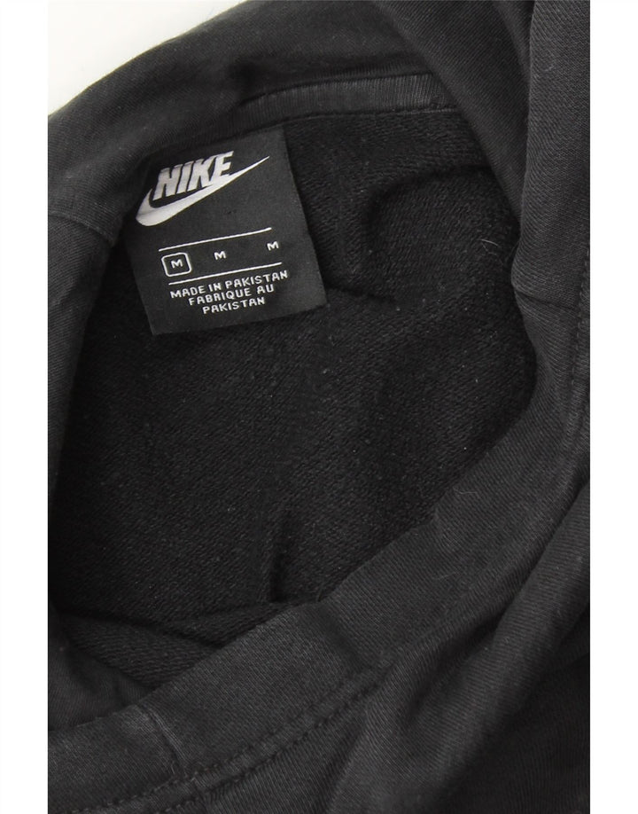 NIKE Mens Graphic Hoodie Jumper Medium Black Vintage Nike and Second-Hand Nike from Messina Hembry 