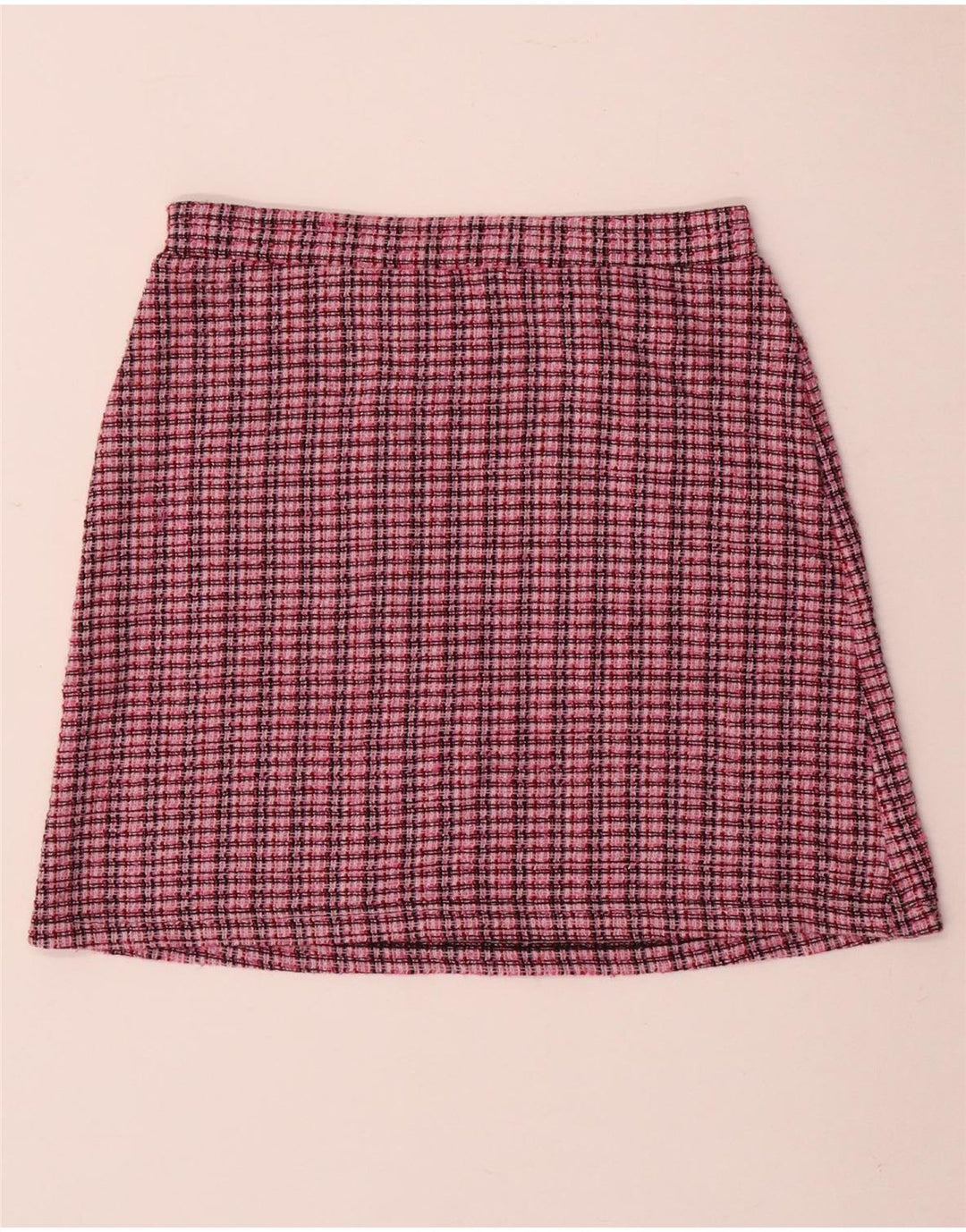 Minigonna Trafaluc da donna ZARA piccola W26 rosa a quadri