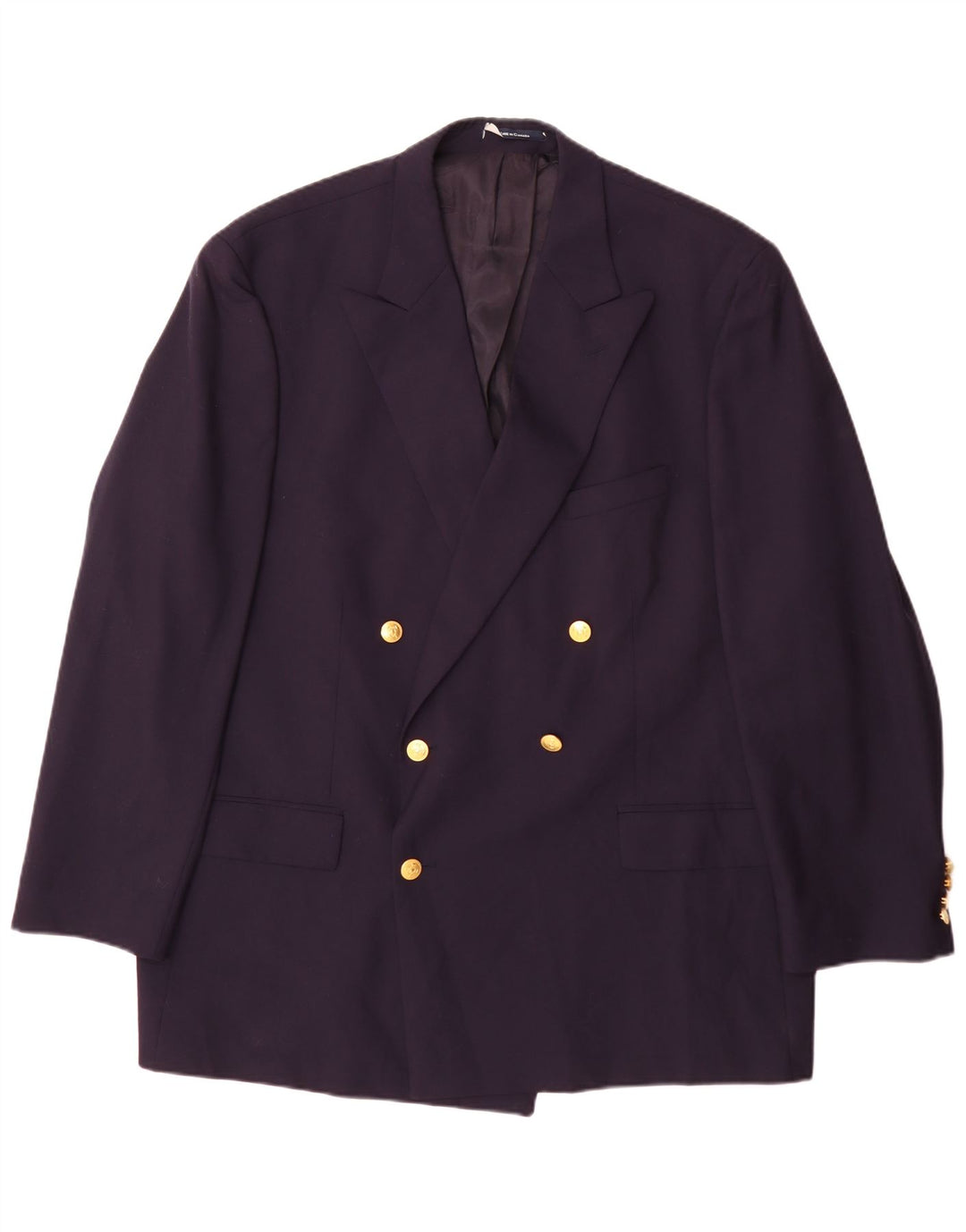 Giacca blazer doppiopetto da uomo Chaps Ralph Lauren UK 42 XL Blu navy