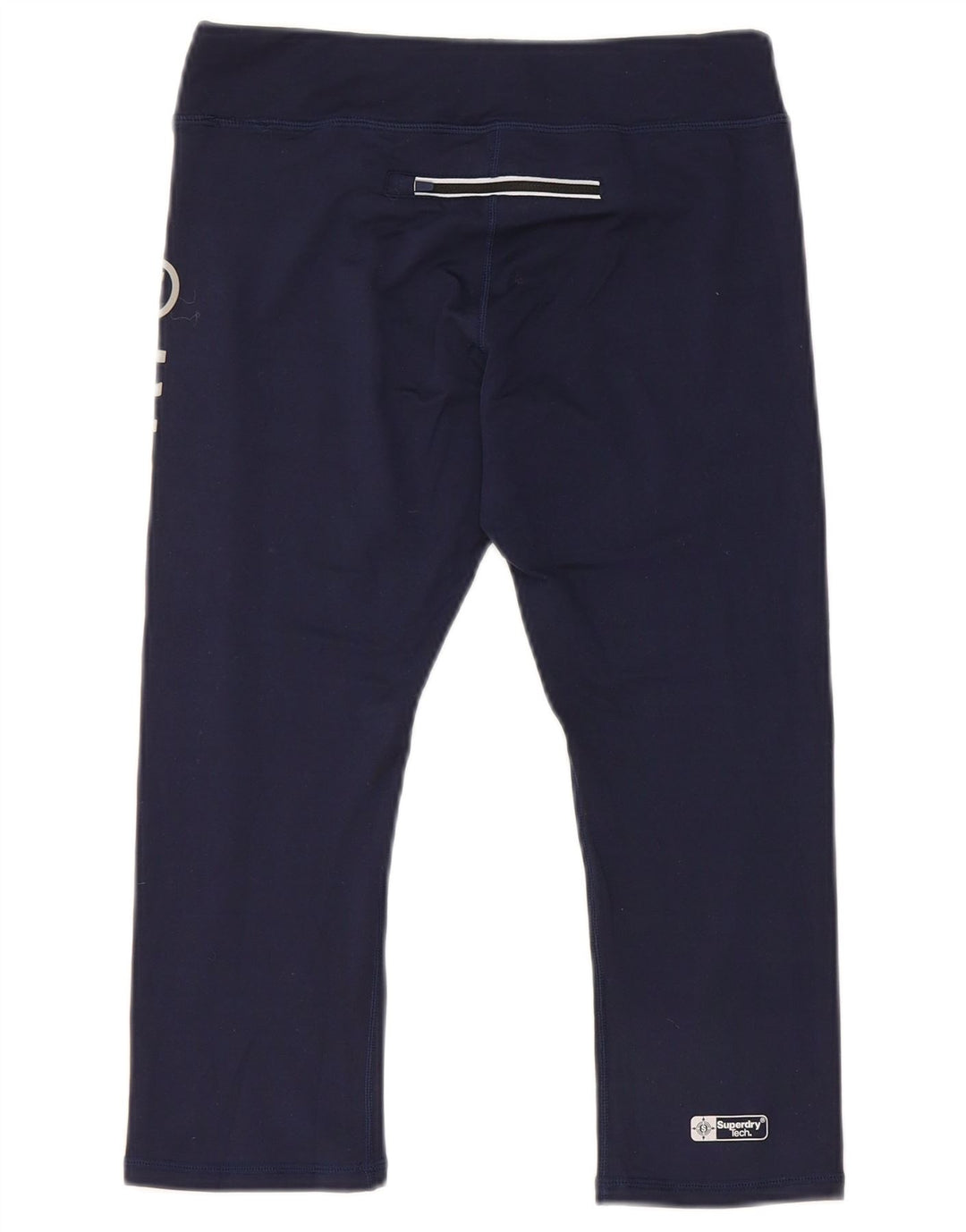 Leggings Capri grafici da donna Superdry UK 6 XS poliestere blu navy