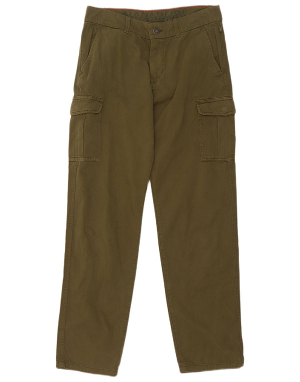 Pantaloni cargo Napapijri per ragazzi 13-14 anni W28 L30 cotone kaki