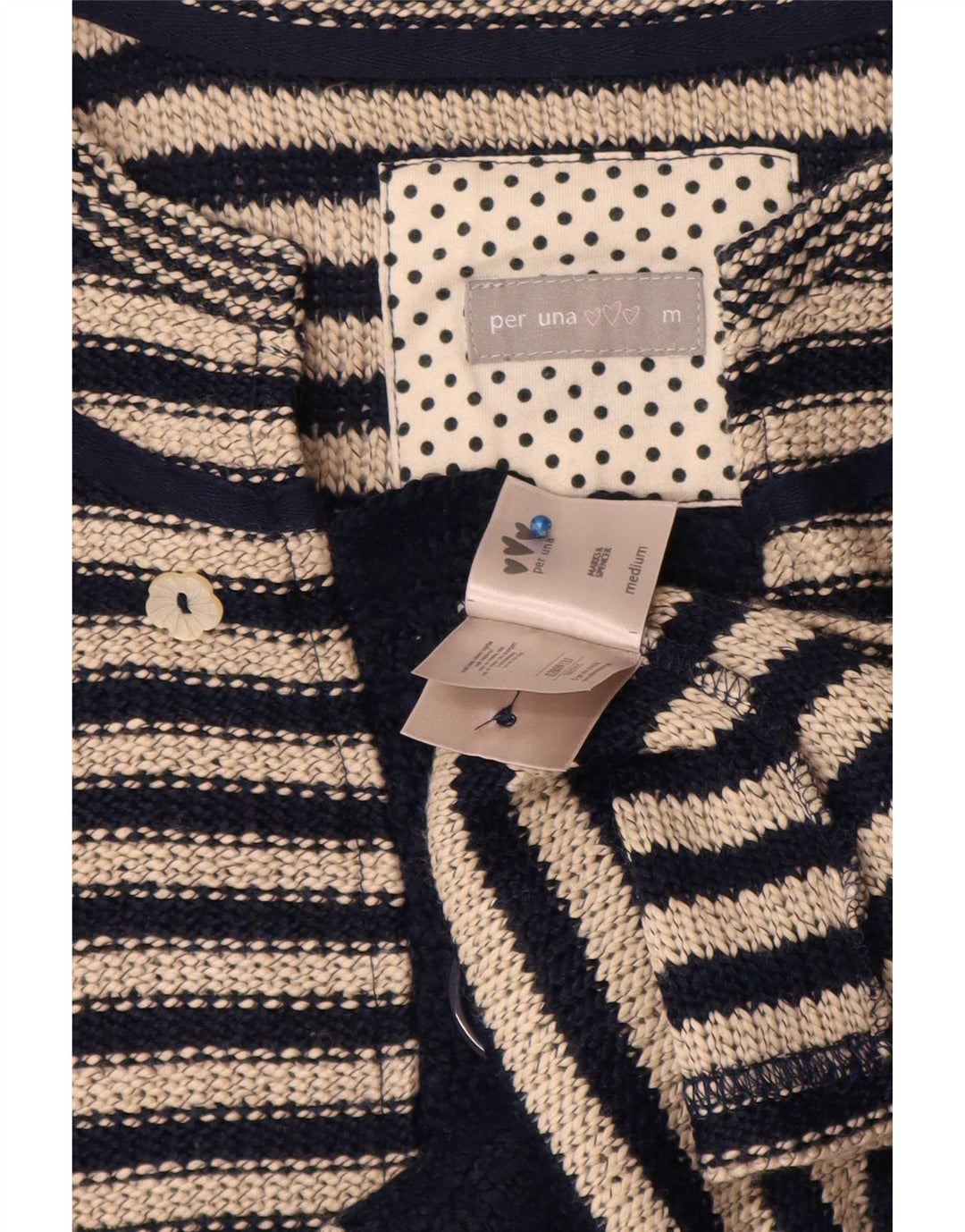 Maglione cardigan Marks & Spencer da donna Per Una UK 14 medio blu navy