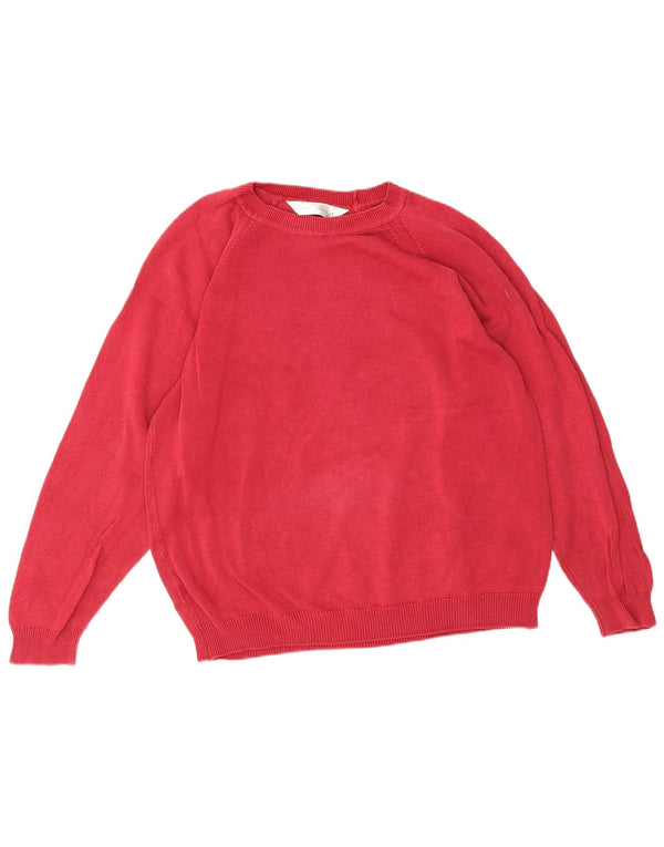 Maglione maglione oversize con scollo a barca da donna Marks & Spencer UK 16 grande rosso