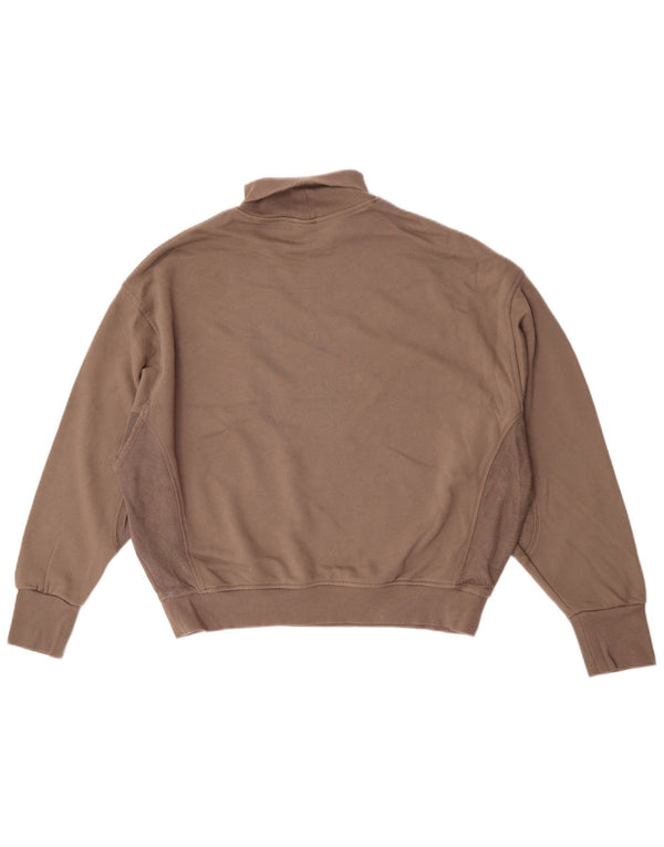 Felpa Reebok da donna oversize con collo alto, taglia UK 16/18, grande, marrone