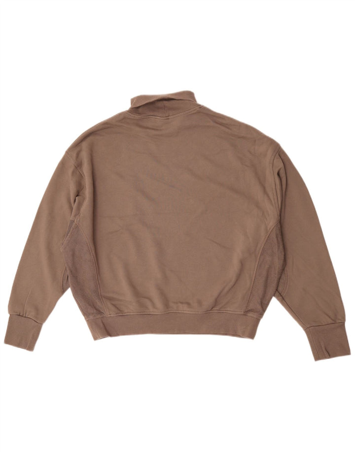 Felpa Reebok da donna oversize con collo alto, taglia UK 16/18, grande, marrone