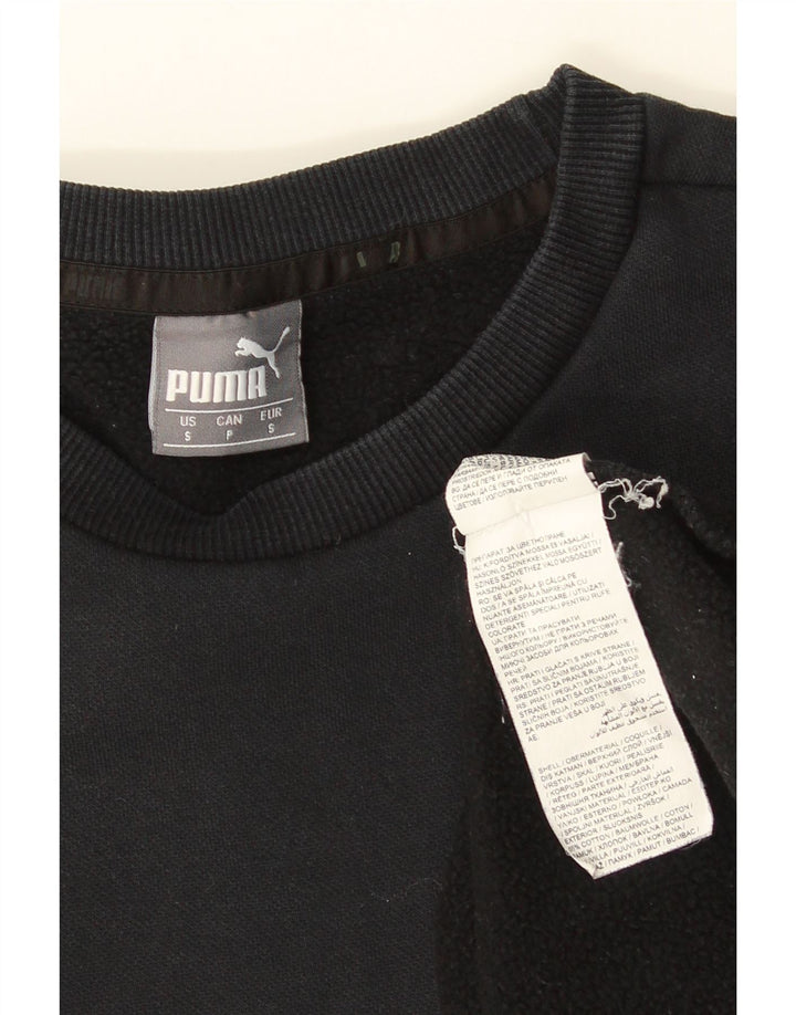 Felpa oversize da donna Puma UK 10 piccola in cotone nero