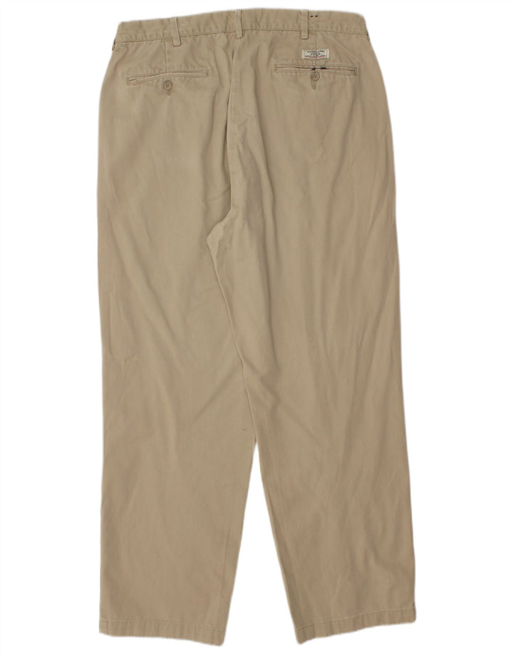 POLO RALPH LAUREN Pantaloni chino dritti da uomo W35 L30 Cotone Beige
